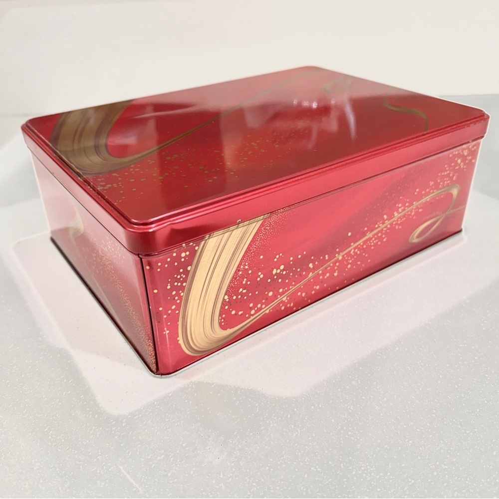 Kirkland Signature European Cookie Tin-Copper-Red (Empty)